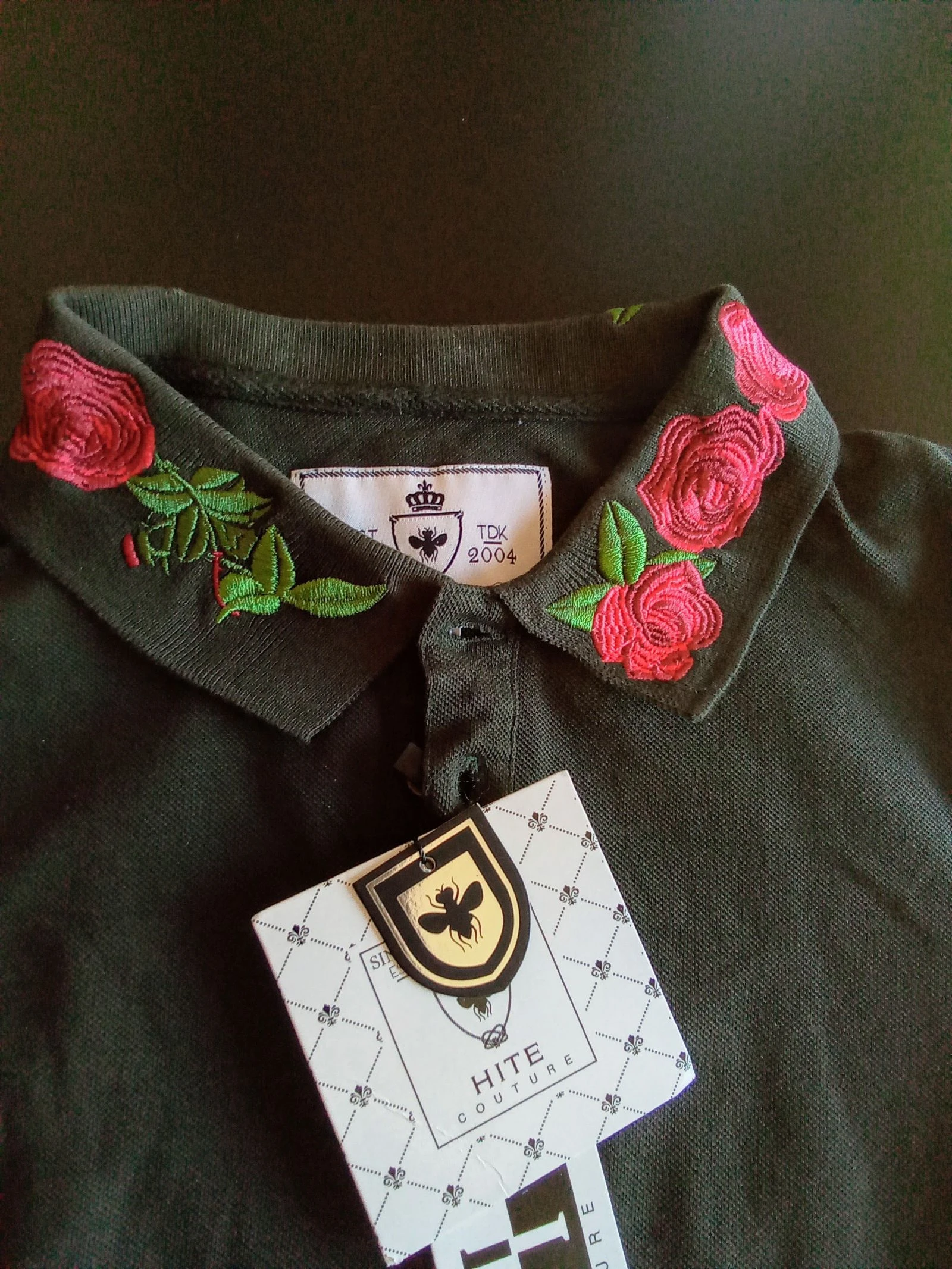 Nieuwe geborduurde herenpolo met labels – photo 2